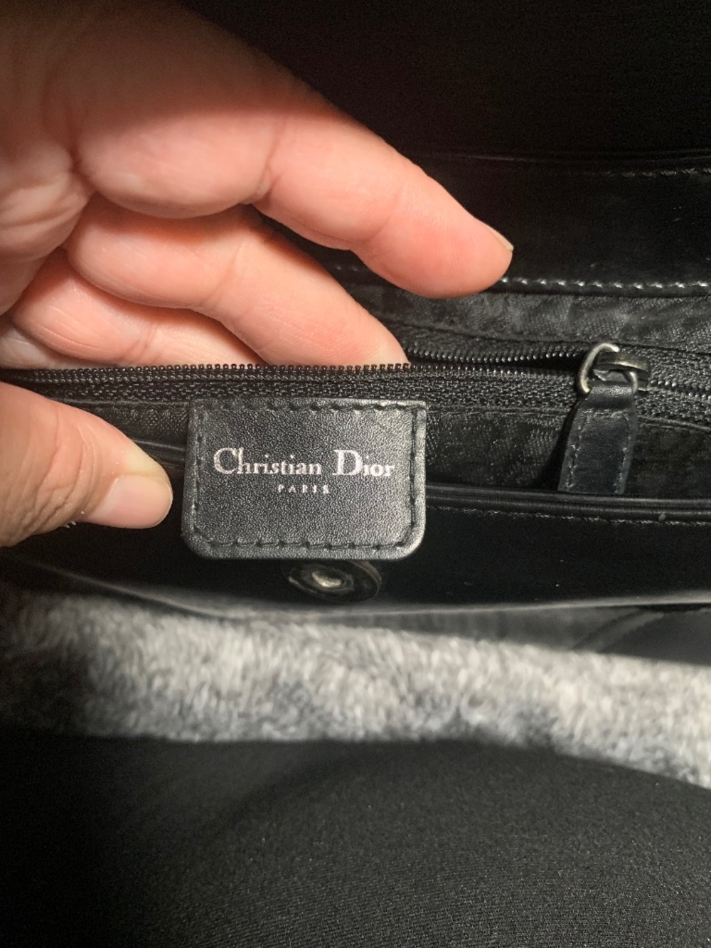 Vintage Christian Dior Black Smooth Leather Baudrier Saddle Bag - Rare Galliano - Picture 16 of 16